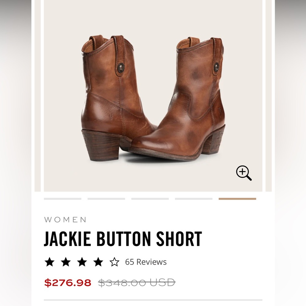 Frye Jackie Button Short boot 7.5